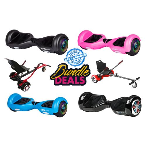 Refurbed 6.5" Hoverboard Swegway with LED Wheels + Hoverkart 